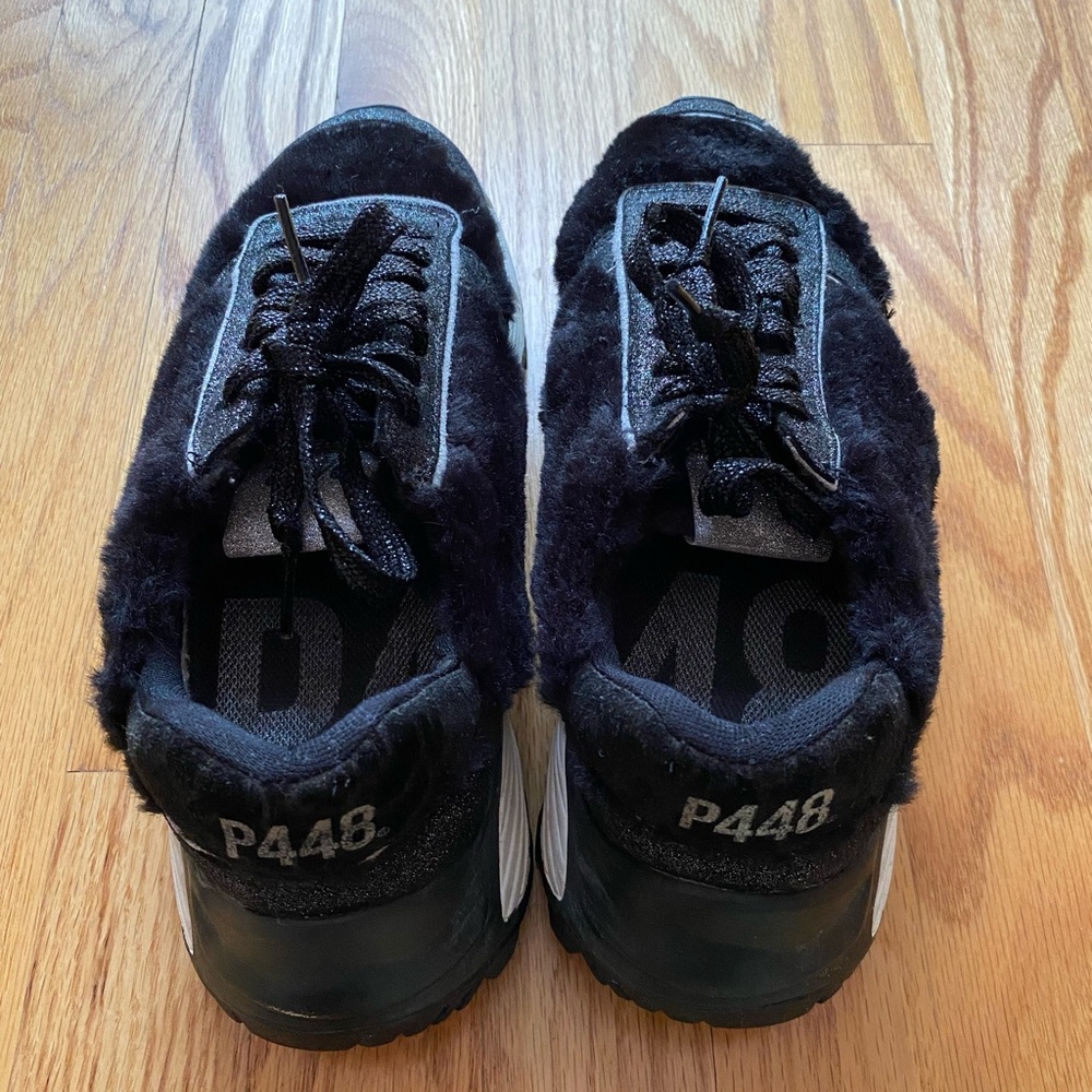 P448 Womens Euro 38 Jackson Low-Top Lace Up Vibram Sole Sneakers Made In Italy - Picture 3 of 6